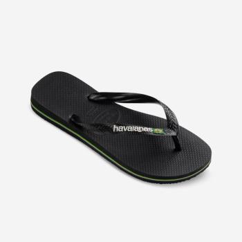 Férfi strandpapucs Brasil, fekete Havaianas kép