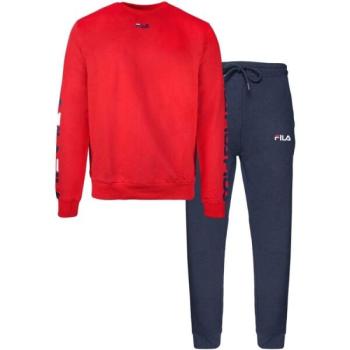 Fila BRUSHED COTTON FLEECE CREW Férfi pizsama, sötétkék, méret kép