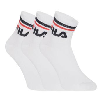 FILA-F9398 SOCKS QUARTER PLAIN - WHITE 3 PACK Fehér 35/38 kép