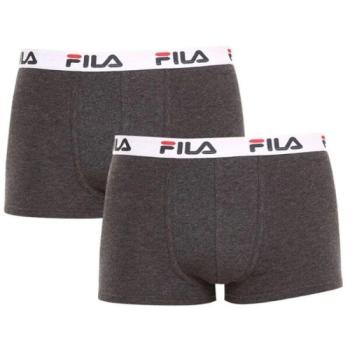 Fila MAN BOXER 2 PACK Férfi bokszeralsó, sötétszürke, méret kép