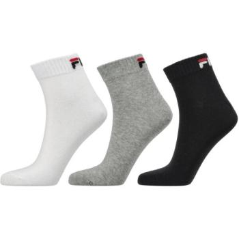 Fila QUARTER PLAIN SOCKS 3P Zokni, fekete, méret kép