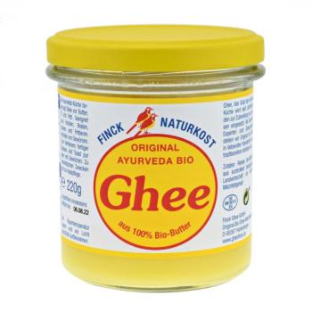 Finck Naturkost Ghee 100% bio ájurvédikus vaj 220 g, 480 g Térfogat: 220 g kép