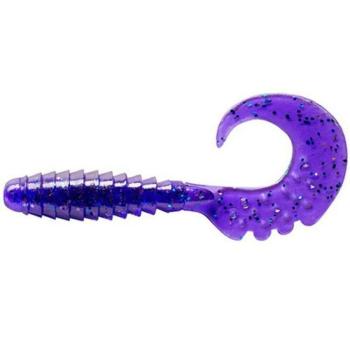 FISHUP_FANCY GRUB 2.5&quot; (10PCS.), - 060 - DARK VIOLET/PEACOCK &amp; SILVER kép