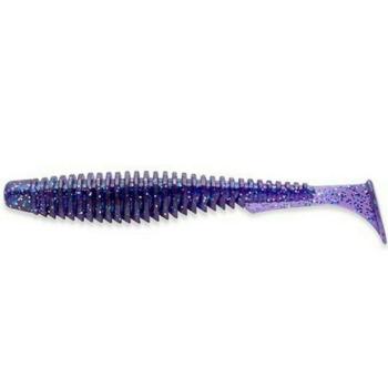 FISHUP_U-SHAD 2&quot; (10PCS.), - 060 - DARK VIOLET/PEACOCK &amp; SILVER kép