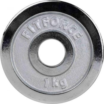 Fitforce Súlytárcsa 1KG KRÓM 30MM Súlytárcsa, ezüst, méret kép