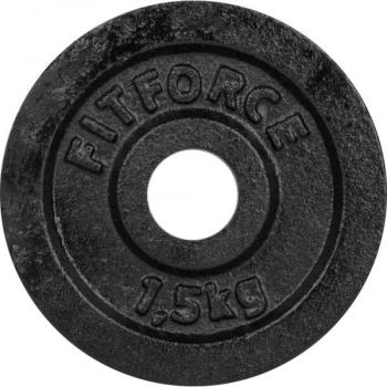 Fitforce SÚLYZÓTÁRCSA 1,5KG FEKETE 30MM Súlyzótárcsa, fekete, méret kép