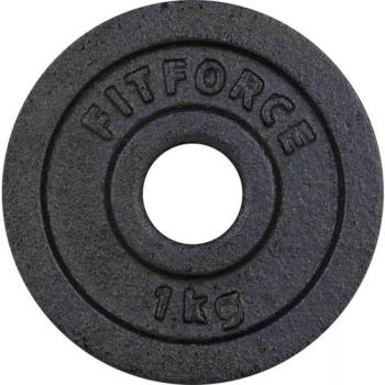 Fitforce SÚLYZÓTÁRCSA 1KG FEKETE 30MM Súlyzótárcsa, fekete, méret kép