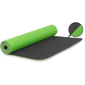 Fitforce YOGA MAT 180X61X0,4 Fitnesz szőnyeg, zöld, méret kép