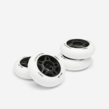 Fitnesz görkorcsolya kerék FIT, 76 mm, 80A, 4 db, fehér Oxelo kép