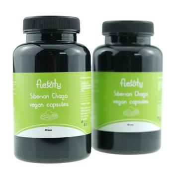 Flexity Siberian chaga 60 db vegán kapszula (300mg/kapszula) - 2x-os készlet kép