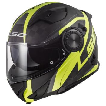 Flip up bukósisak LS2 FF313 Vortex  Carbon Hi Vis Yellow  L(59-60) kép