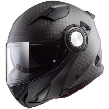 Flip up bukósisak LS2 FF313 Vortex  Solid Carbon  XXL(63-64) kép