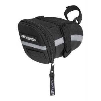 FORCE-MID SADDLE BAG VELCRO Fekete 1,2L kép