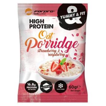 FORPRO HIGH PROTEIN OAT PORRIDGE WITH STRAWBERRY AND RASPBERRY - 60G kép