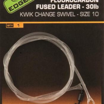 FOX Fluorocarbon Fused Leader 30lb + Kwik Change Swivel Méret 10 kép