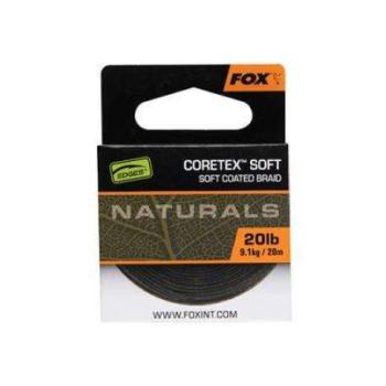 Fox naturals coretex soft x 20m 35lb/15.8kg fonott előkezsinór kép