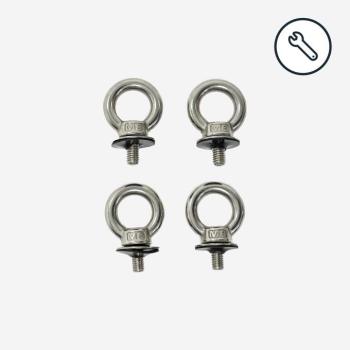 Fűzőlyuk, 8 mm x 4 - Alkatrész a 2 személyes VAN 500 Condensless tetősátorhoz Quechua kép