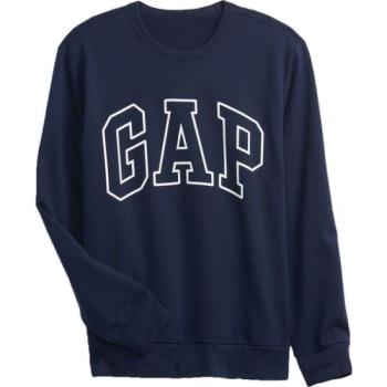 GAP CREWNECK LOGO Férfi pulóver, sötétkék, méret kép