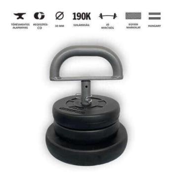 GazoFitness® Állítható Kettlebell 2,5kg + 5kg tárcsákból /Össz 11... kép