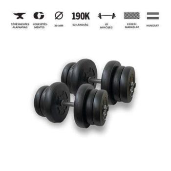 GazoFitness® Kézi Súlyzó 2x21Kg(42Kg) kép