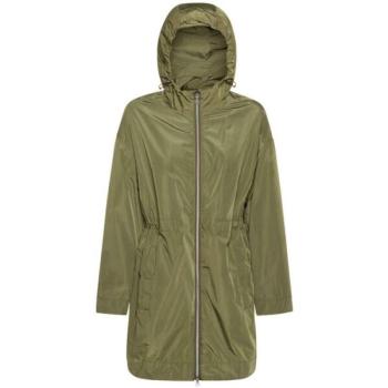 Geox W BULMYA LONG PARKA - FAKE MEM Női kabát, khaki, méret kép