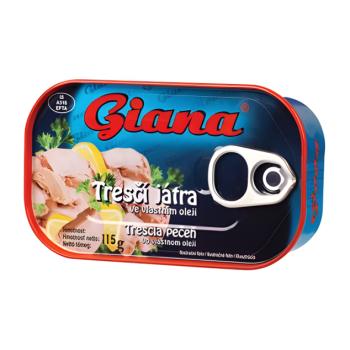 Giana Tőkehalmáj saját olajában kép