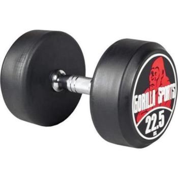 Gorilla Sports Egykezes súlyzó fekete/piros 22,5 kg kép