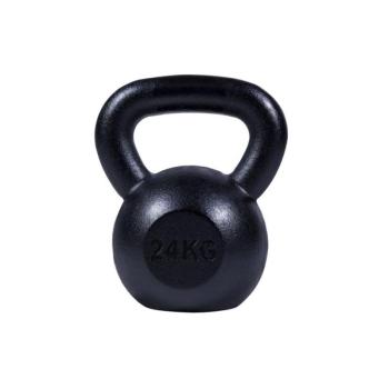 Gorilla Sports Kettlebell súlyzó öntöttvas fekete 24  kg kép