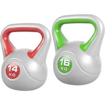 Gorilla Sports Kettlebell súlyzó szett műanyag 14/16 kg kép