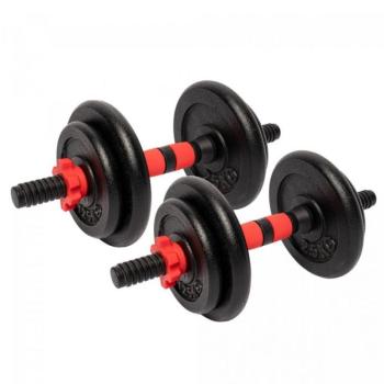 Gorilla Sports Öntöttvas súlyzó szett  15 kg, 25 mm kép