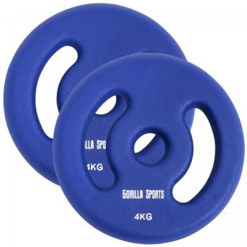 Gorilla Sports Súlytárcsa szett 2 x 4 kg sötétkék kép