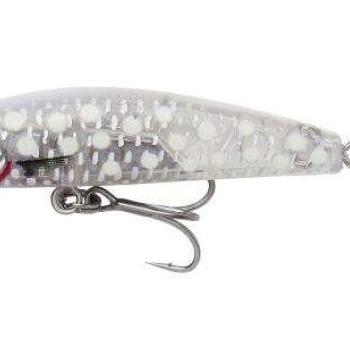 Gravity minnow 5cm 8g fast sinking crystal white glow kép