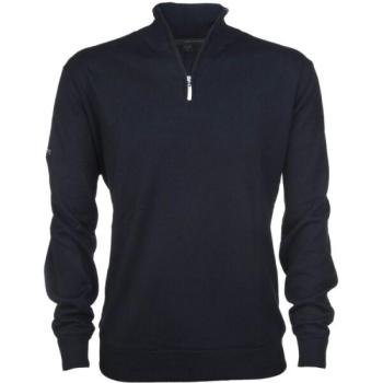 GREGNORMAN MERINO (50:50) ZIP-NECK Férfi golfpulóver, fekete, méret kép