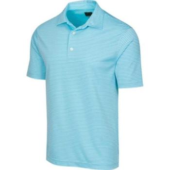 GREGNORMAN PROTEK ML75 STRIPE POLO Férfi golf galléros póló, türkiz, méret kép