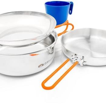 GSI Outdoors Glacier Stainless 1 Person Mess Kit kép