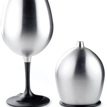 GSI Outdoors Glacier Stainless Nesting Red Wine Glass kép