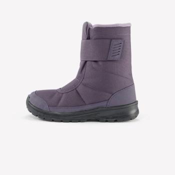 Gyerek túrahótaposó, tépőzáras, meleg, vízhatlan, 24-38-as méret - SH100 Quechua kép