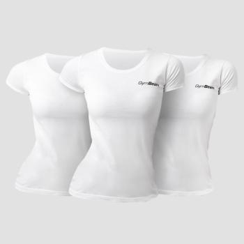 GymBeam Basic női póló 3Pack White kép