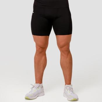 GymBeam Mid kompressziós rövidnadrág Black kép