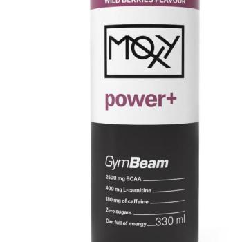 GymBeam Moxy Power+ Energy Drink 330 ml, wild berries kép