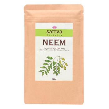 Gyógynövényes haj- és arcpakolás - Neem 100g - Sattva Ayurveda kép