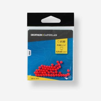 Gyöngy surfcasting horgászathoz, 4 mm, piros Caperlan kép