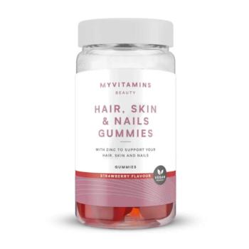 Hair, Skin and Nails Gummies Haj Gumivitamin - 60gummies - Strawberry (Vegan) kép