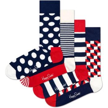 HAPPY SOCKS CLASSIC NAVY GIFT SET 4P Klasszikus zokni, fekete, méret kép