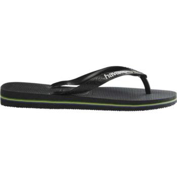 HAVAIANAS BRASIL LOGO Uniszex flip-flop papucs, fekete, méret 35/36 kép