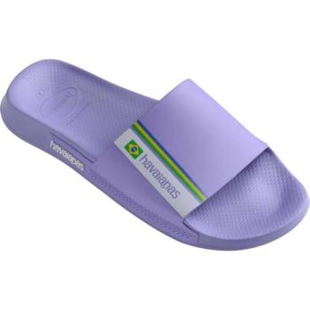 HAVAIANAS SLIDE BRASIL Uniszex papucs, lila, méret 35/36 kép