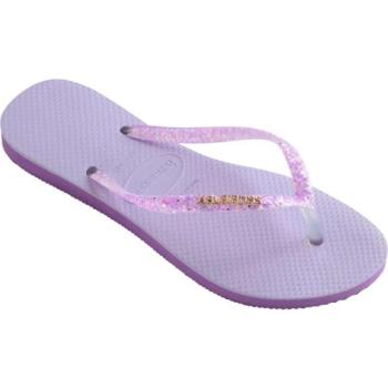 HAVAIANAS SLIM GLITTER FLOURISH Női flip-flop papucs, lila, méret kép