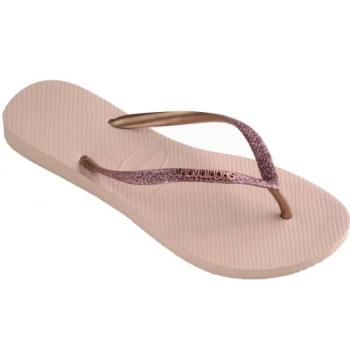 HAVAIANAS SLIM GLITTER Női flip-flop papucs, rózsaszín, méret 35/36 kép