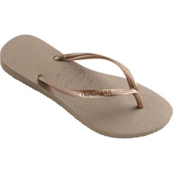 HAVAIANAS SLIM Női flip-flop papucs, arany, méret 35/36 kép