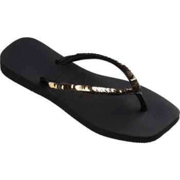 HAVAIANAS SQUARE MAGIC SEQUIN Női flip-flop papucs, fekete, méret 37/38 kép